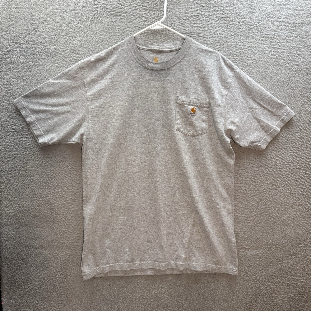 Carhartt Shirt Adult Large Tall Gray Workwear Grunge Skater Barn Chore Mens LT